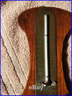 Antique English Barometer and Thermometer In very good Condition