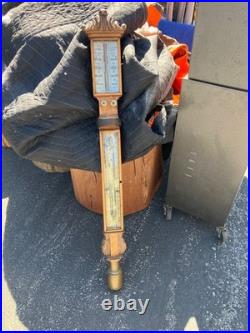 Antique English Marine Barometer Sympiesometer Wolf, Liverpool