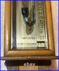 Antique English Marine Barometer Sympiesometer Wolf, Liverpool