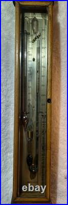 Antique English Marine Barometer Sympiesometer Wolf, Liverpool