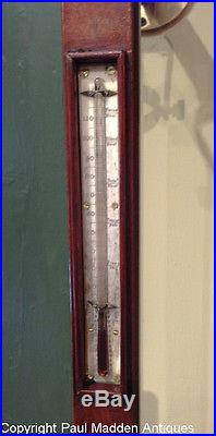 Antique English Marine Ship's Stick Barometer