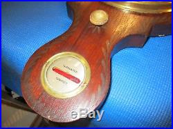 Antique English Oak Barometer