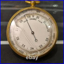Antique English Pocket Barometer circa 1930s