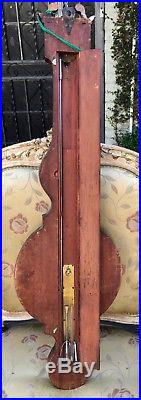 Antique English Regency Period Banjo Barometer by Dobell