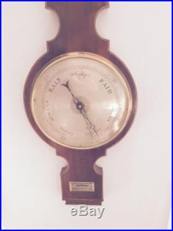Antique English Rosewood Wheel Barometer