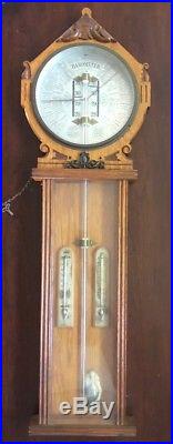 Antique English'Royal Polytechnic' Admiral Fitzroy J Davis&Co London Barometer