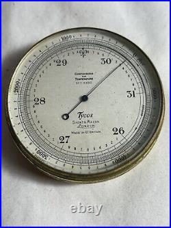 Antique English Short and Mason Tycos Pocket Barometer/Altimeter Untested