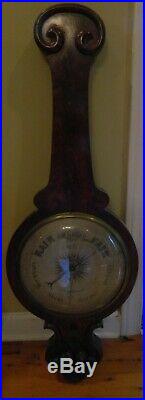 Antique English Victorian-Era Barometer, Ross, Sunderland, For Parts or Repair