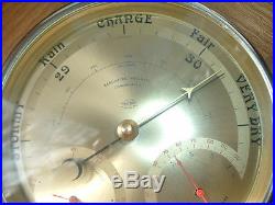Antique English Wall Barometer & Thermometer Tunbridge Wood SB British Made