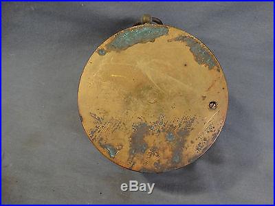 Antique FRENCH VICTORIAN Holosteric WALL BAROMETER Brass Plated COPPER Case HBNP