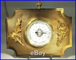Antique Fine Empire Style PBHN 19th Century French Gilt Bronze Barometer