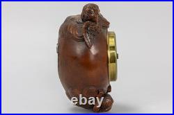 Antique Flanders Wood 1922 dated angel barometer signed