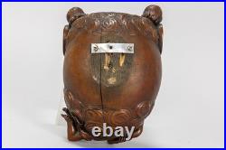 Antique Flanders Wood 1922 dated angel barometer signed