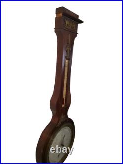 Antique France Barometer Weather Station Barometer Thermometer Signed Antique France Barometer Weather Station Barometer Thermometer Signed