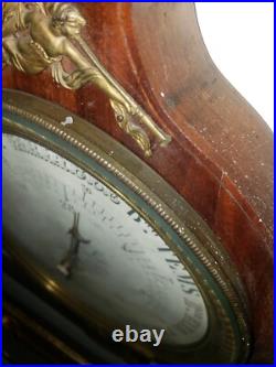 Antique France Barometer Weather Station Barometer Thermometer Signed Antique France Barometer Weather Station Barometer Thermometer Signed