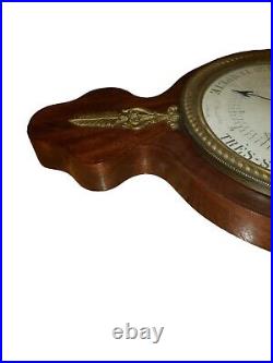 Antique France Barometer Weather Station Barometer Thermometer Signed