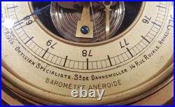 Antique French Aneroid Barometer Dr. Agnès Amiens c. 1900 17cm Antique French Aneroid Barometer Dr. Agnès Amiens c. 1900 17cm