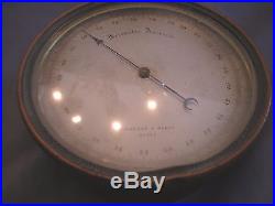 Antique French Barometer Barometre Aneroide Secretan a Paris 14257 Copper Case