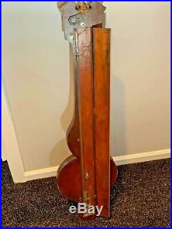 Antique French Barometer In Gielpi Portsmouth Mahogany withInlays