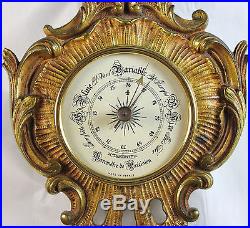 Antique French Bronze Barometer