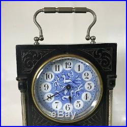 Antique French Carriage Clock With Aneroid barometer