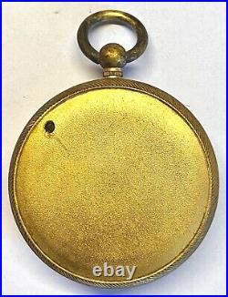 Antique French Gilt Pocket Barometer Compensated
