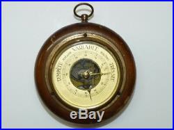 Antique French Spring Mechanism Barometer, Diameter of Dial 5.7 cm