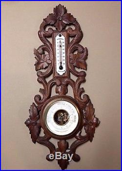 Antique French barometer, Black Forest style