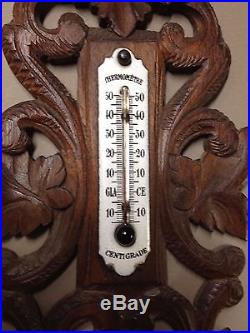 Antique French barometer, Black Forest style