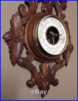 Antique French barometer, Black Forest style
