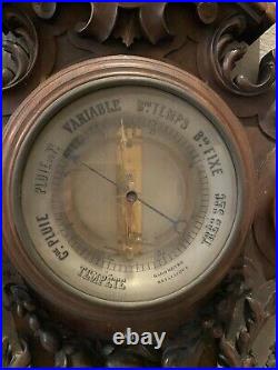 Antique French barometer système bourdon