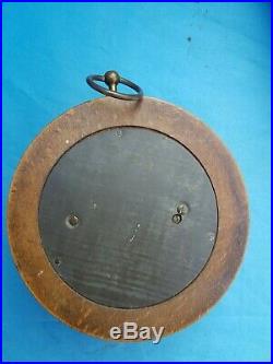 Antique French, barometer, turned wood, early 20th century