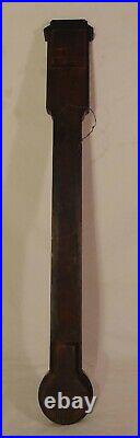 Antique Georgian English Mahogany Stick Barometer Thermometer C West Liverpool