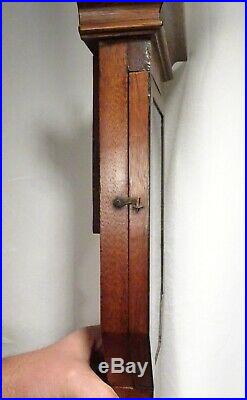 Antique Georgian English Satinwood Mahogany Stick Barometer 57920