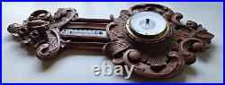 Antique German barometer-thermometer in a beautifully hand carved case 20,86