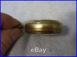 Antique Gilt Brass Pocket Aneroid Barometer & Altimeter, Circa 1910