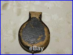 Antique Gilt Metal Pocket Compensated Barometer in Leather Case