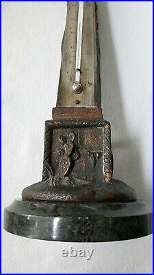 Antique Grand Tour Egyptian Obelisk Souvenir Thermometer All Original Working