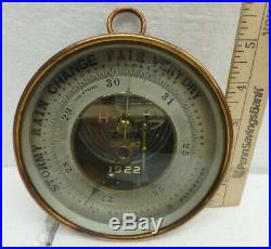 Antique H. M. R. 1922 Holosteric Barometer Made in France Weather Collectible
