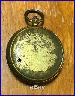 Antique Henry J Green Scientific Instruments Brass Cased Aneroid Barometer RARE