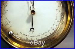Antique Imperial Russian barometer & thermometer