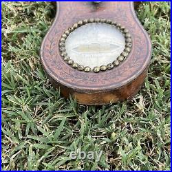Antique Inlaid Mahogany Banjo Wheel Barometer Thermometer 42 Holborn Parts