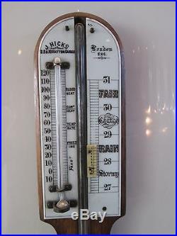 Antique J. Hicks London England Barometer 35