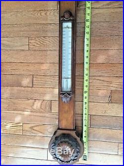 Antique J. Hicks Stick Barometer