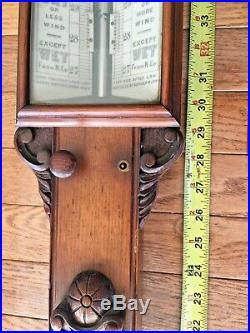 Antique J. Hicks Stick Barometer