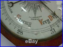 Antique J J Lockwood Preston Barometer