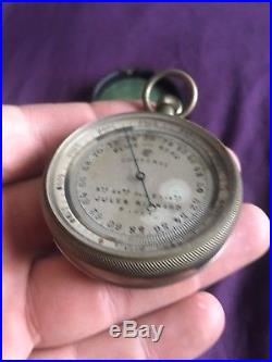 Antique Jules Richard Pocket Barometer Barometre