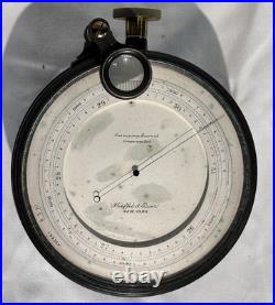 Antique K&E Keuffel & Esser Co. 5 Inch Surveying Aneroid Compensated Barometer