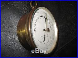 Antique Kelvin & Wilfrid Holosteric Aneroid Barometer Beveled Glass Working Nice