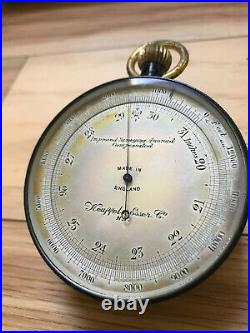 Antique Keuffel & Esser Co. N. Y. Improved Surveying Aneroid Compensated